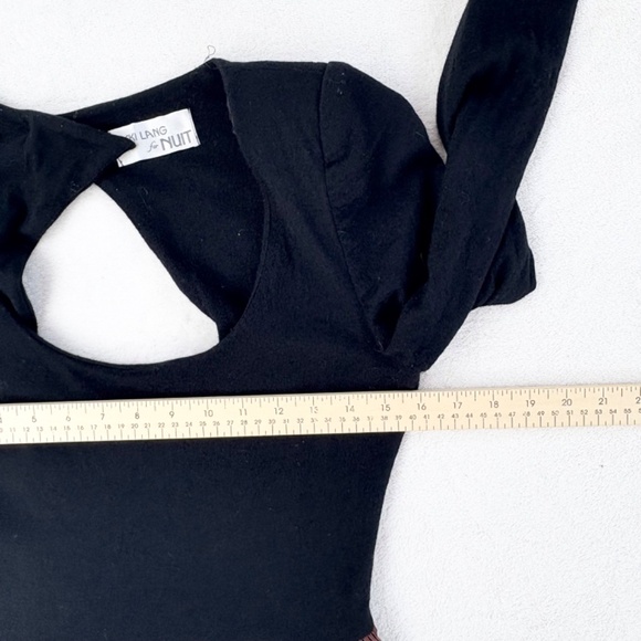 VTG 80s RICKI LANG for Nuit Ball Gown Woven Crinkled-Skirt Whimsigoth Womens 12 - Picture 6 of 16